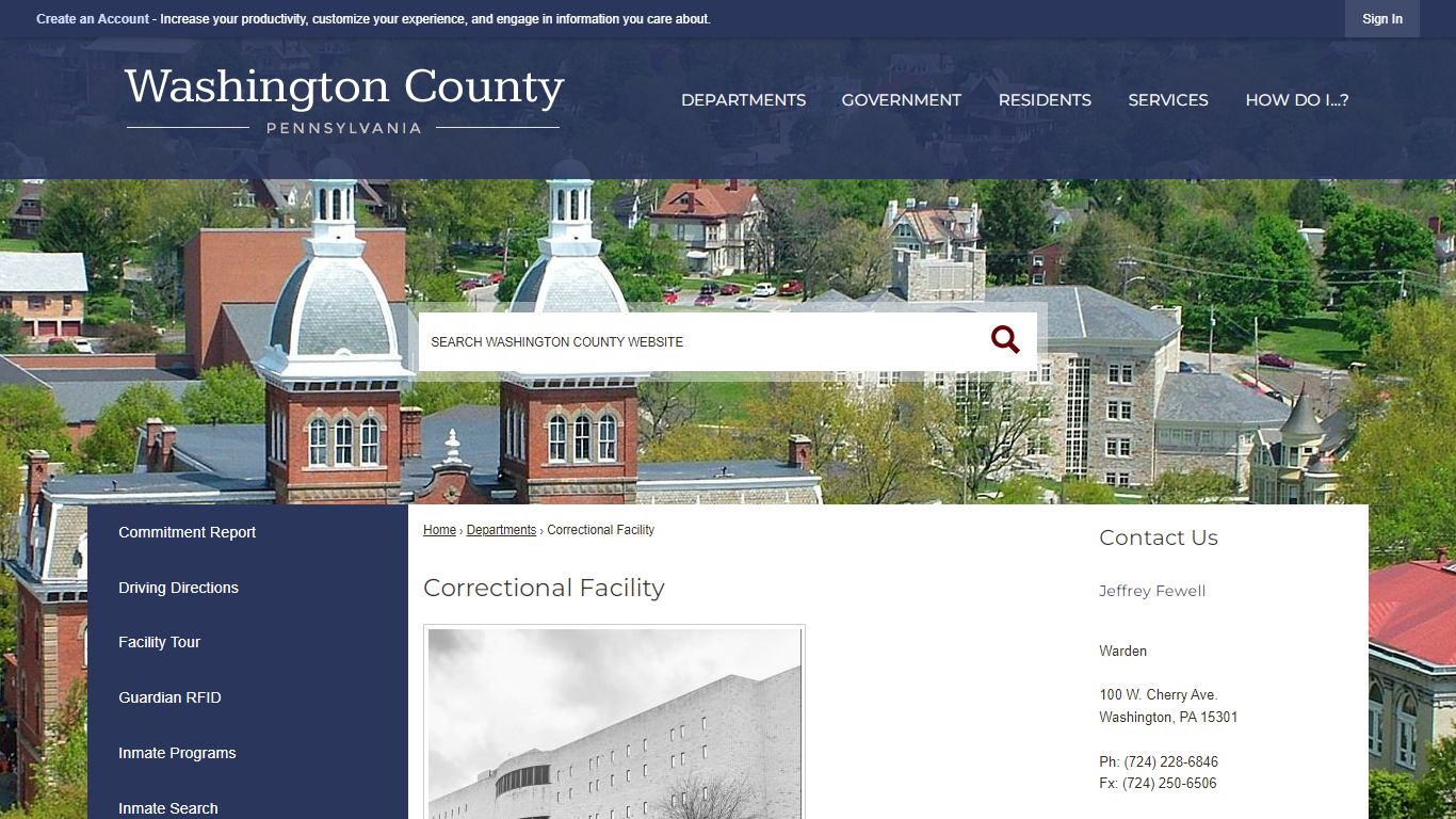 Correctional Facility | Washington County, PA - Official Website