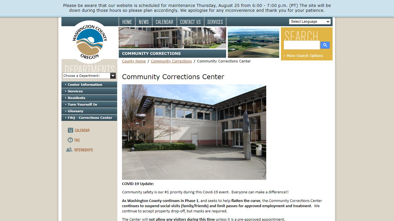 Community Corrections Center - co.washington.or.us
